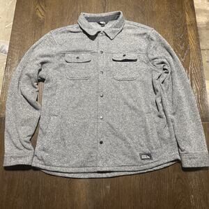 Eddie Bauer Men's Sweater Warm Fleece Shirt Jacket